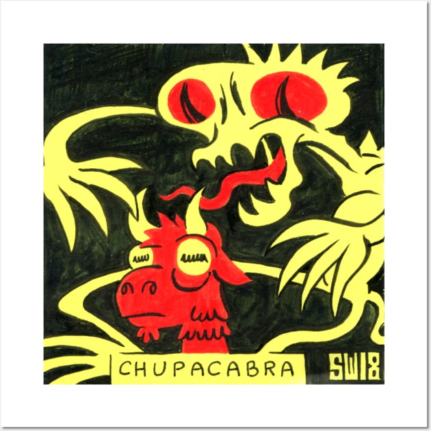 Chupacabra Wall Art by washburnillustration